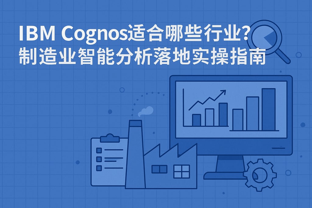 IBM Cognos适合哪些行业？制造业智能分析落地实操指南